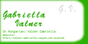 gabriella valner business card